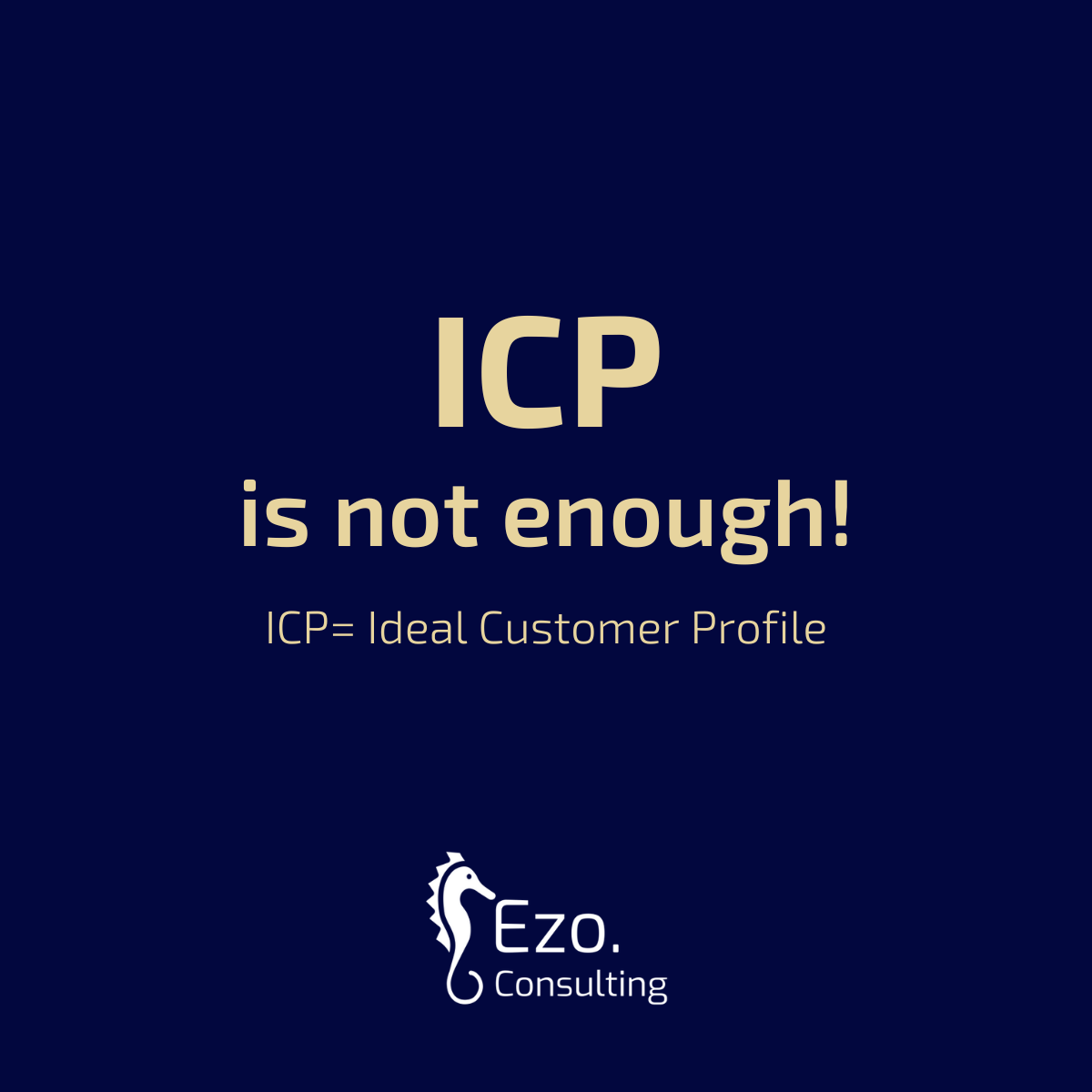 Why Your Ideal Customer Profile Is Not Enough | Ezo&nbsp;Consulting